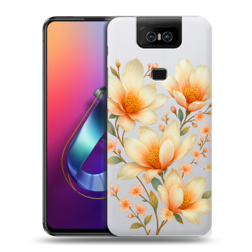 Пластиковый чехол на ASUS ZenFone 6 ZS630KL с принтом Цветы