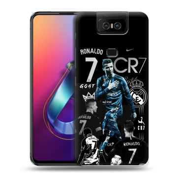 Пластиковый чехол на ASUS ZenFone 6 ZS630KL с принтом Реал Роналдо Пластиковый чехол на ASUS ZenFone 6 ZS630KL с принтом Реал Роналдо