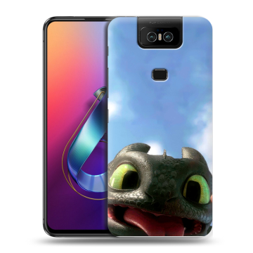 Пластиковый чехол на ASUS ZenFone 6 ZS630KL с принтом Как приручить дракона Пластиковый чехол на ASUS ZenFone 6 ZS630KL с принтом Как приручить дракона
