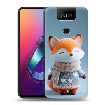 Пластиковый чехол на ASUS ZenFone 6 ZS630KL с принтом Лиса