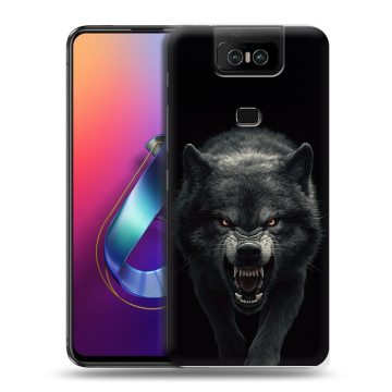 Пластиковый чехол на ASUS ZenFone 6 ZS630KL с принтом Волк Пластиковый чехол на ASUS ZenFone 6 ZS630KL с принтом Волк