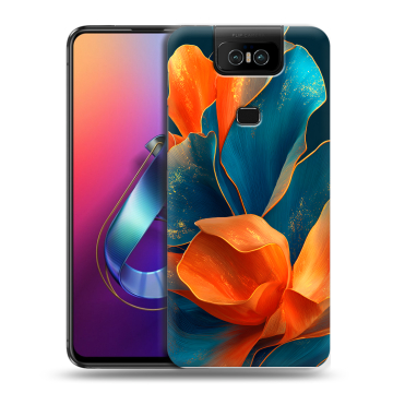 Пластиковый чехол на ASUS ZenFone 6 ZS630KL с принтом Цветы