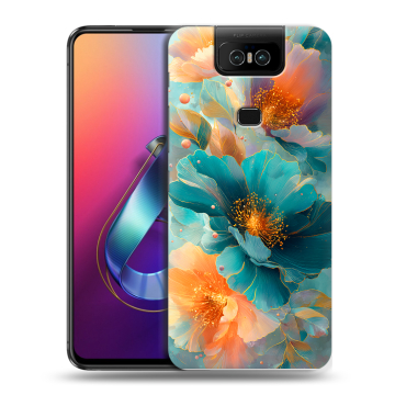 Пластиковый чехол на ASUS ZenFone 6 ZS630KL с принтом Цветы