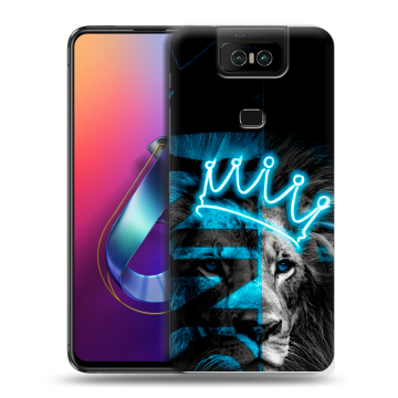 Пластиковый чехол на ASUS ZenFone 6 ZS630KL с принтом Король лев