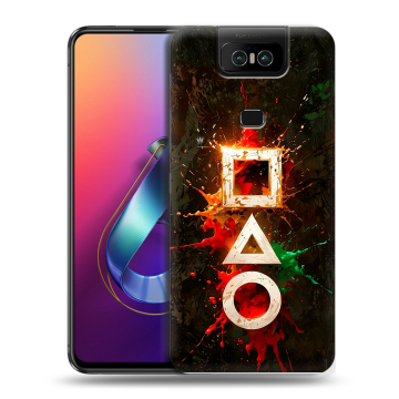 Пластиковый чехол на ASUS ZenFone 6 ZS630KL с принтом Squid Game Игра кальмара Пластиковый чехол на ASUS ZenFone 6 ZS630KL с принтом Squid Game Игра кальмара