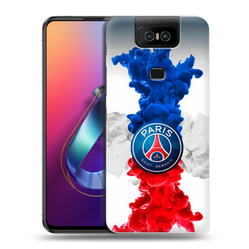 Пластиковый чехол на ASUS ZenFone 6 ZS630KL с принтом PSG ПСЖ