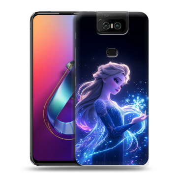 Пластиковый чехол на ASUS ZenFone 6 ZS630KL с принтом Холодное сердце Frozen Пластиковый чехол на ASUS ZenFone 6 ZS630KL с принтом Холодное сердце Frozen