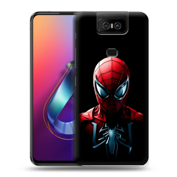 Пластиковый чехол на ASUS ZenFone 6 ZS630KL с принтом Spiderman Человек паук Пластиковый чехол на ASUS ZenFone 6 ZS630KL с принтом Spiderman Человек паук