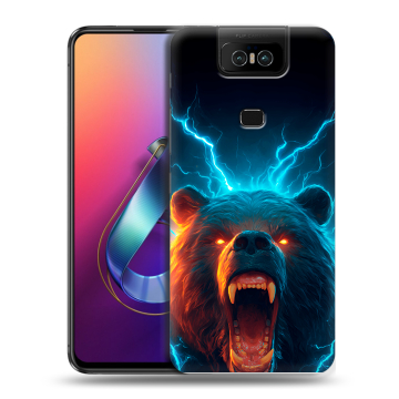 Пластиковый чехол на ASUS ZenFone 6 ZS630KL с принтом Медведь