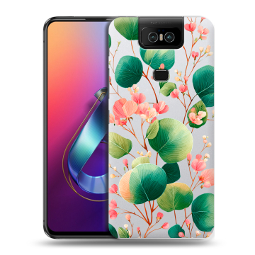 Пластиковый чехол на ASUS ZenFone 6 ZS630KL с принтом женский