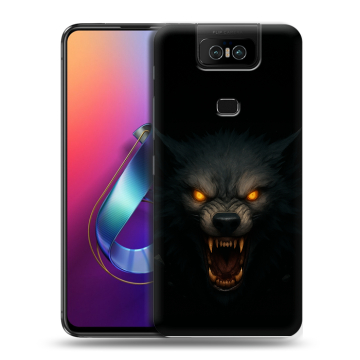 Пластиковый чехол на ASUS ZenFone 6 ZS630KL с принтом Волк