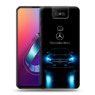 Пластиковый чехол на ASUS ZenFone 6 ZS630KL с принтом Mercedes Мерседес Пластиковый чехол на ASUS ZenFone 6 ZS630KL с принтом Mercedes Мерседес
