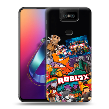 Пластиковый чехол на ASUS ZenFone 6 ZS630KL с принтом Roblox Роблокс Пластиковый чехол на ASUS ZenFone 6 ZS630KL с принтом Roblox Роблокс