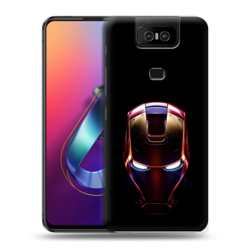 Пластиковый чехол на ASUS ZenFone 6 ZS630KL с принтом IronMan Железный человек Пластиковый чехол на ASUS ZenFone 6 ZS630KL с принтом IronMan Железный человек