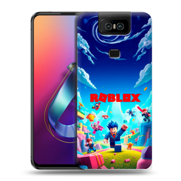 Пластиковый чехол на ASUS ZenFone 6 ZS630KL с принтом Roblox Роблокс Пластиковый чехол на ASUS ZenFone 6 ZS630KL с принтом Roblox Роблокс