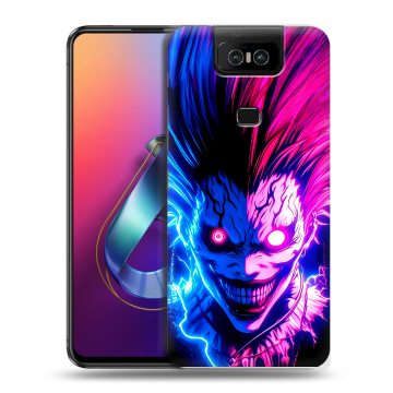 Пластиковый чехол на ASUS ZenFone 6 ZS630KL с принтом Death note Тетрадь смерти