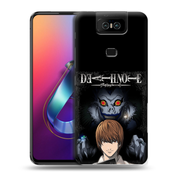 Пластиковый чехол на ASUS ZenFone 6 ZS630KL с принтом Death note Тетрадь смерти
