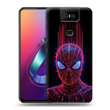 Пластиковый чехол на ASUS ZenFone 6 ZS630KL с принтом Spiderman Человек паук Пластиковый чехол на ASUS ZenFone 6 ZS630KL с принтом Spiderman Человек паук