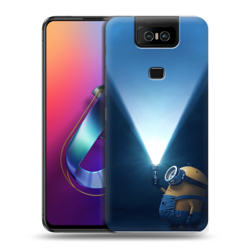 Пластиковый чехол на ASUS ZenFone 6 ZS630KL с принтом Миньоны Пластиковый чехол на ASUS ZenFone 6 ZS630KL с принтом Миньоны