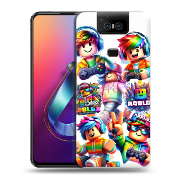Пластиковый чехол на ASUS ZenFone 6 ZS630KL с принтом Roblox Роблокс Пластиковый чехол на ASUS ZenFone 6 ZS630KL с принтом Roblox Роблокс
