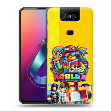 Пластиковый чехол на ASUS ZenFone 6 ZS630KL с принтом Roblox Роблокс Пластиковый чехол на ASUS ZenFone 6 ZS630KL с принтом Roblox Роблокс
