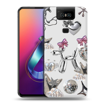 Пластиковый чехол на ASUS ZenFone 6 ZS630KL с принтом Y2K Пластиковый чехол на ASUS ZenFone 6 ZS630KL с принтом Y2K