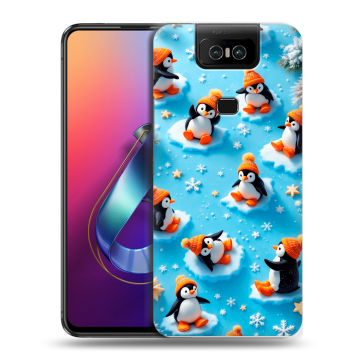 Пластиковый чехол на ASUS ZenFone 6 ZS630KL с принтом Новый год
