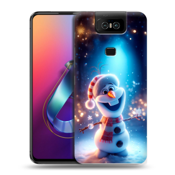 Пластиковый чехол на ASUS ZenFone 6 ZS630KL с принтом Новый год