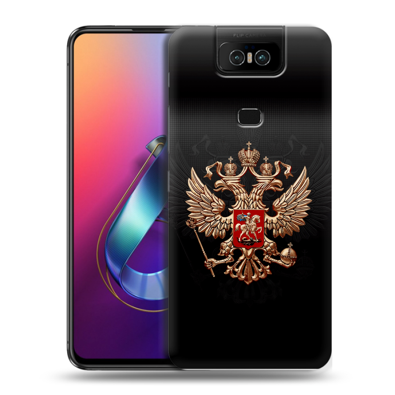 Пластиковый чехол на ASUS ZenFone 6 ZS630KL с принтом Герб России Пластиковый чехол на ASUS ZenFone 6 ZS630KL с принтом Герб России