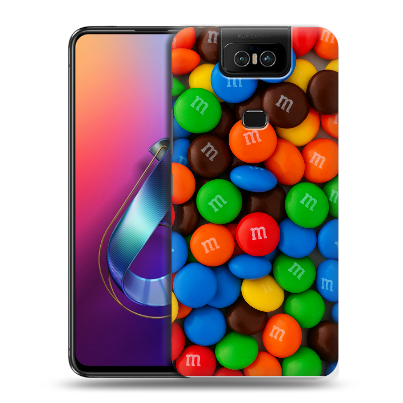 Пластиковый чехол на ASUS ZenFone 6 ZS630KL с принтом Конфеты Пластиковый чехол на ASUS ZenFone 6 ZS630KL с принтом Конфеты
