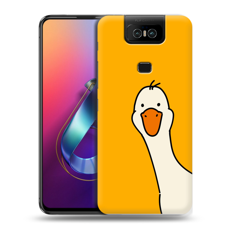 Пластиковый чехол на ASUS ZenFone 6 ZS630KL с принтом Утка Пластиковый чехол на ASUS ZenFone 6 ZS630KL с принтом Утка