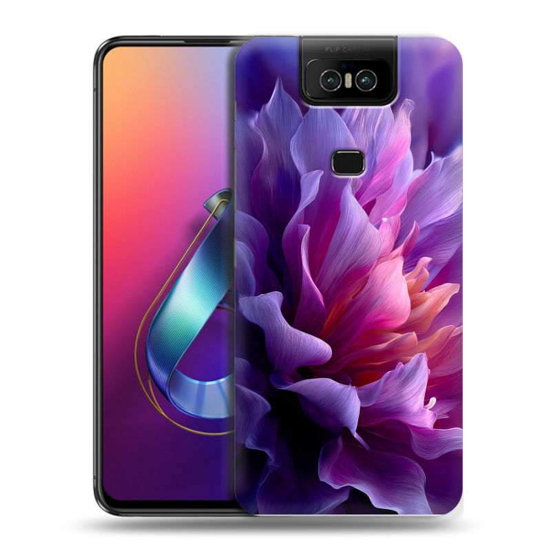 Пластиковый чехол на ASUS ZenFone 6 ZS630KL с принтом женский цветы Пластиковый чехол на ASUS ZenFone 6 ZS630KL с принтом женский цветы