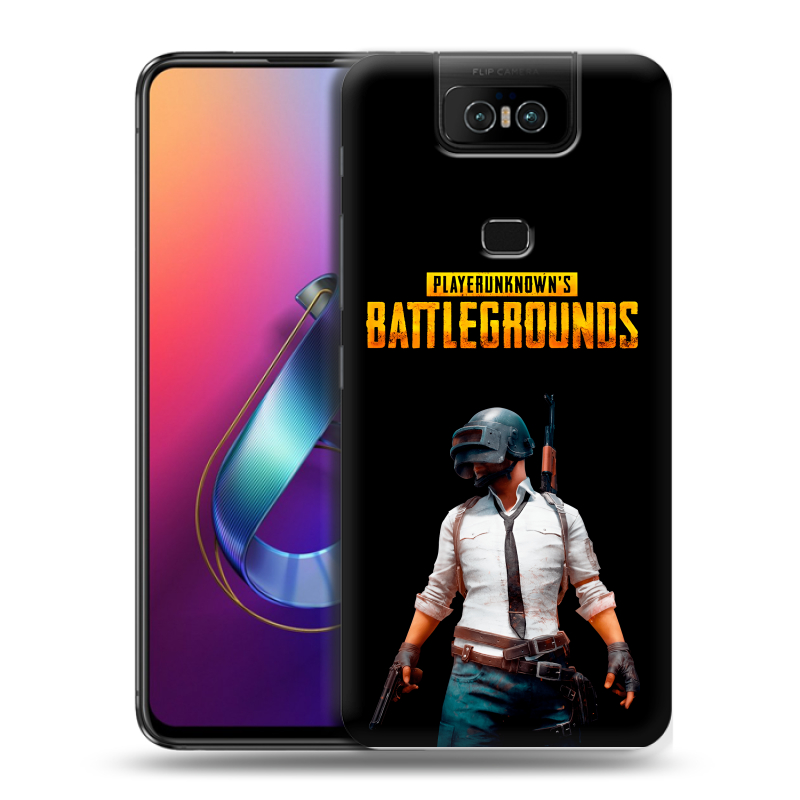 Пластиковый чехол на ASUS ZenFone 6 ZS630KL с принтом PUGB ПАГБ Пластиковый чехол на ASUS ZenFone 6 ZS630KL с принтом PUGB ПАГБ