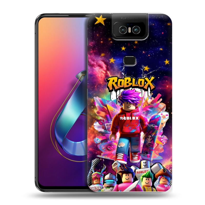 Пластиковый чехол на ASUS ZenFone 6 ZS630KL с принтом Roblox Роблокс Пластиковый чехол на ASUS ZenFone 6 ZS630KL с принтом Roblox Роблокс