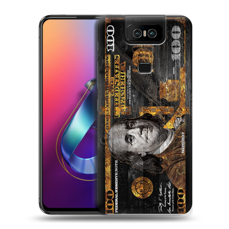 Пластиковый чехол на ASUS ZenFone 6 ZS630KL с принтом Доллар деньги Пластиковый чехол на ASUS ZenFone 6 ZS630KL с принтом Доллар деньги