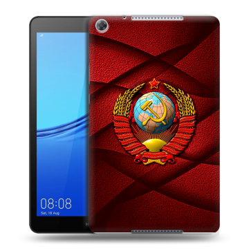 Силиконовый чехол на планшета Huawei MediaPad M5 lite 8 с принтом Герб СССР Силиконовый чехол на планшета Huawei MediaPad M5 lite 8 с принтом Герб СССР