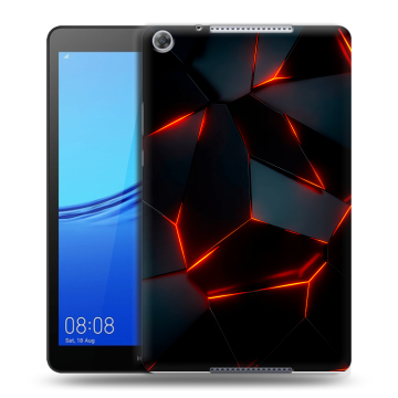 Силиконовый чехол на планшета Huawei MediaPad M5 lite 8 с принтом Яркие абстракции Силиконовый чехол на планшета Huawei MediaPad M5 lite 8 с принтом Яркие абстракции
