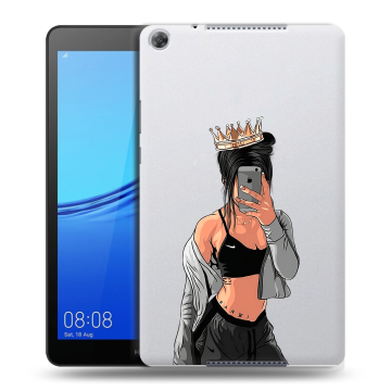 Силиконовый чехол на планшета Huawei MediaPad M5 lite 8 с принтом Женские принты Силиконовый чехол на планшета Huawei MediaPad M5 lite 8 с принтом Женские принты