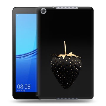 Силиконовый чехол на планшета Huawei MediaPad M5 lite 8 с принтом Черная клубника Силиконовый чехол на планшета Huawei MediaPad M5 lite 8 с принтом Черная клубника