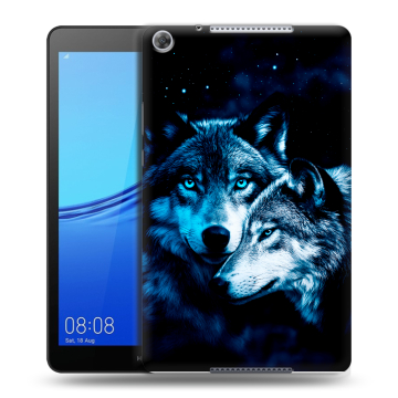 Силиконовый чехол на планшета Huawei MediaPad M5 lite 8 с принтом Волки Силиконовый чехол на планшета Huawei MediaPad M5 lite 8 с принтом Волки