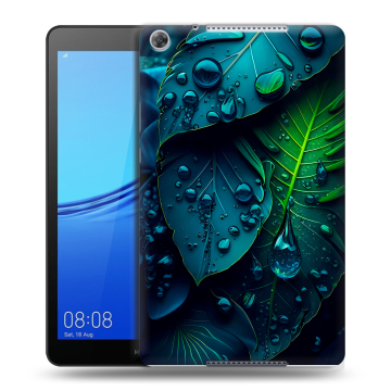 Силиконовый чехол на планшета Huawei MediaPad M5 lite 8 с принтом Листья Силиконовый чехол на планшета Huawei MediaPad M5 lite 8 с принтом Листья