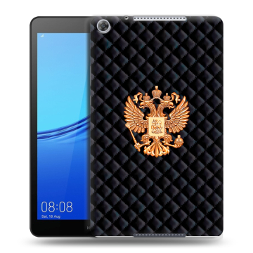 Силиконовый чехол на Huawei MediaPad M5 lite 8 с принтом Герб России принт