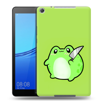 Силиконовый чехол на Huawei MediaPad M5 lite 8 с принтом Лягушенок