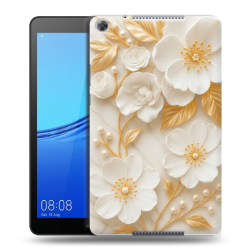 Силиконовый чехол на Huawei MediaPad M5 lite 8 с принтом Цветы Силиконовый чехол на Huawei MediaPad M5 lite 8 с принтом Цветы