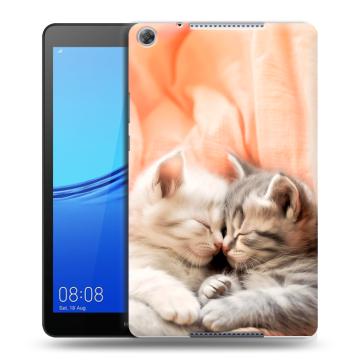 Силиконовый чехол на Huawei MediaPad M5 lite 8 с принтом Котята Силиконовый чехол на Huawei MediaPad M5 lite 8 с принтом Котята