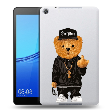 Силиконовый чехол на Huawei MediaPad M5 lite 8 с принтом Мишка