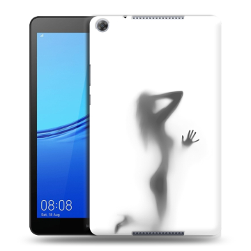 Силиконовый чехол на Huawei MediaPad M5 lite 8 с принтом Силуэт