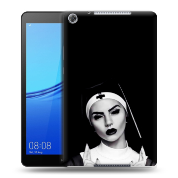 Силиконовый чехол на Huawei MediaPad M5 lite 8 с принтом монашка
