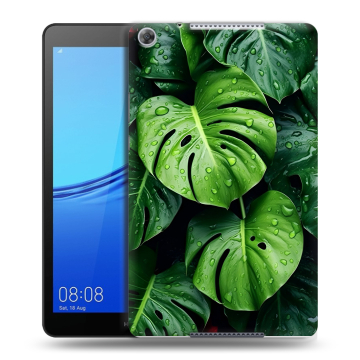 Силиконовый чехол на Huawei MediaPad M5 lite 8 с принтом Листья