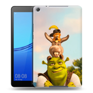 Силиконовый чехол на Huawei MediaPad M5 lite 8 с принтом Шрек Shrek Силиконовый чехол на Huawei MediaPad M5 lite 8 с принтом Шрек Shrek